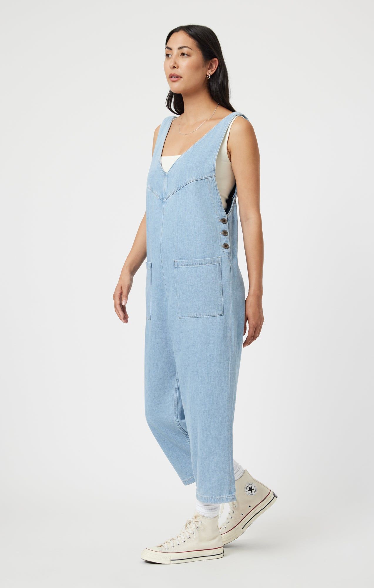 MYRA ROMPER IN LIGHT WELL BLUE sold by Mavi product image thumbnail 2