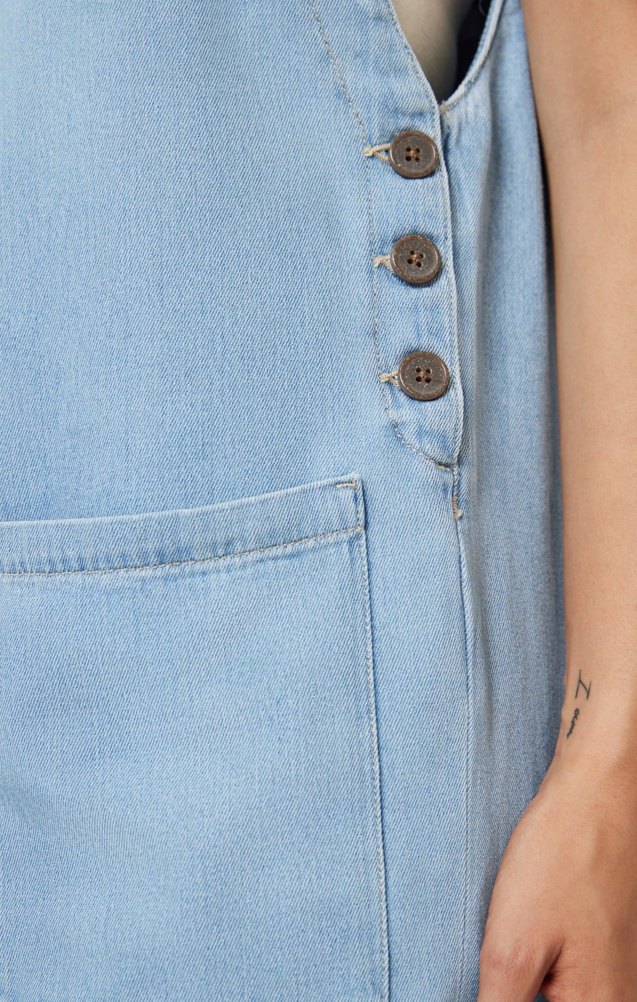 MYRA ROMPER IN LIGHT WELL BLUE sold by Mavi product image thumbnail 5