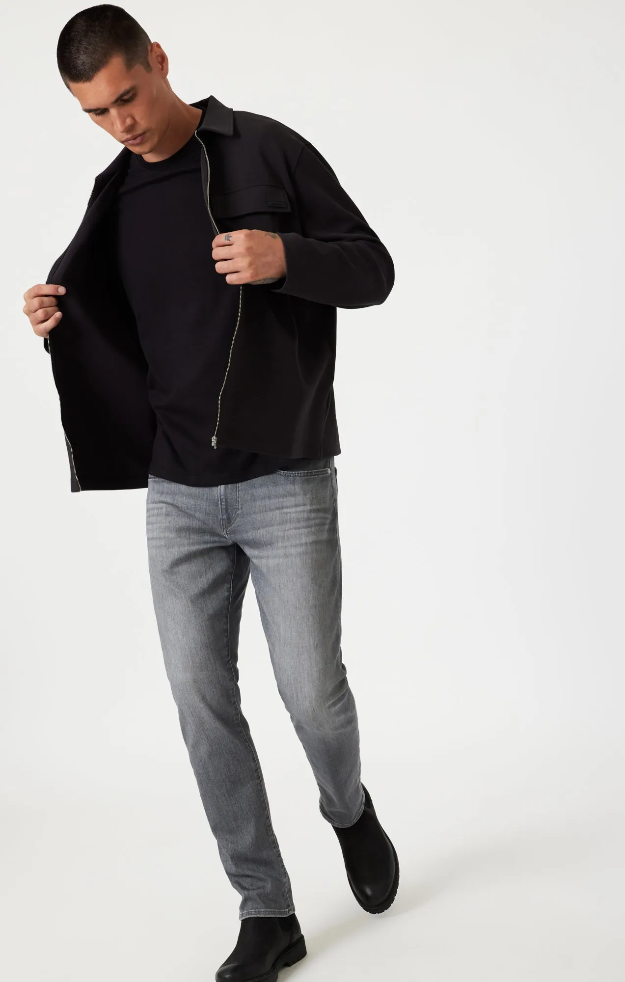 JAKE SLIM LEG IN LIGHT SMOKE FEATHER BLUE sold by Mavi product image thumbnail 2