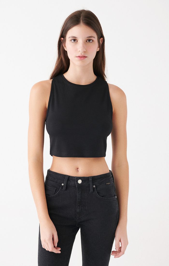 WOMEN'S TANK TOP IN BLACK sold by Mavi product image thumbnail 5