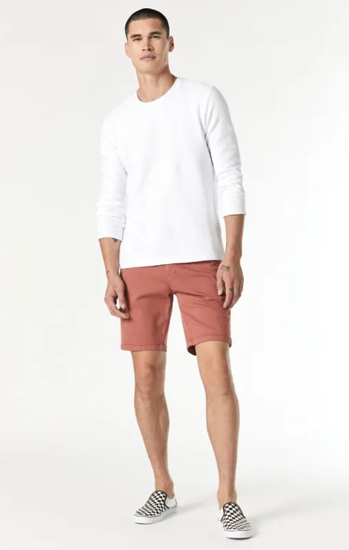 JACOB CROP SHORTS IN BAKED CLAY TWILL sold by Mavi