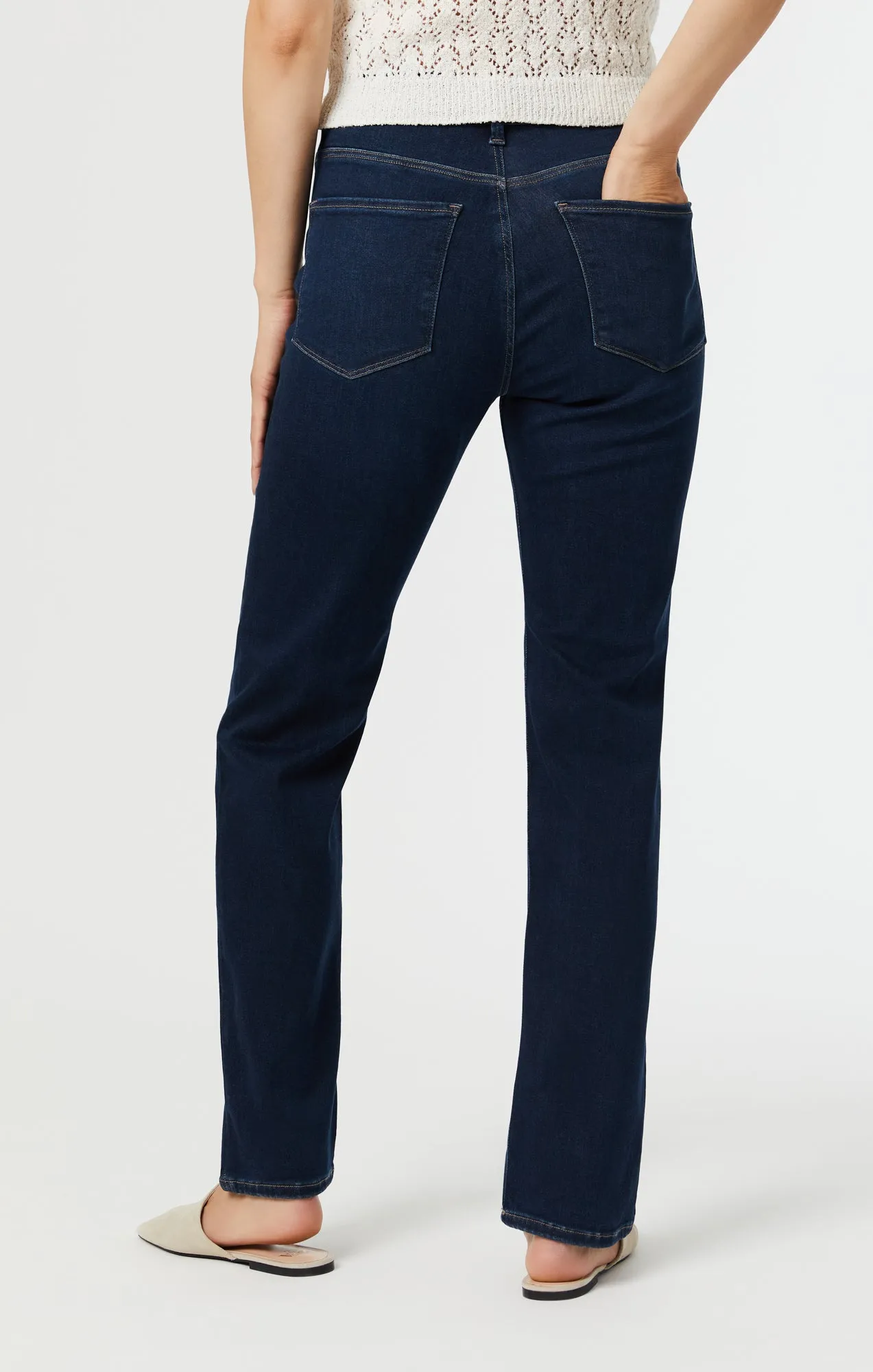 PARIS STRAIGHT LEG JEANS IN DEEP BRUSHED INDIGO SHAPE sold by Mavi product image thumbnail 4