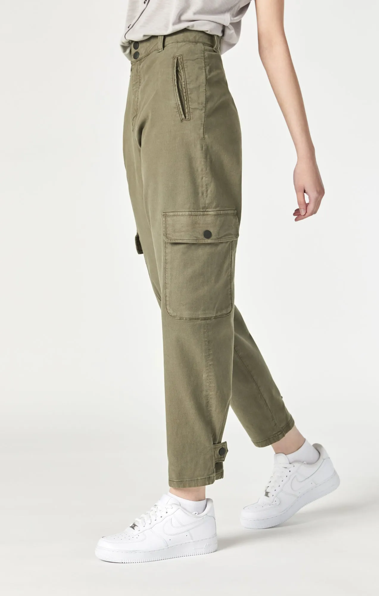 ELSIE CARGO PANTS IN CAPERS LUXE TWILL sold by Mavi product image thumbnail 3