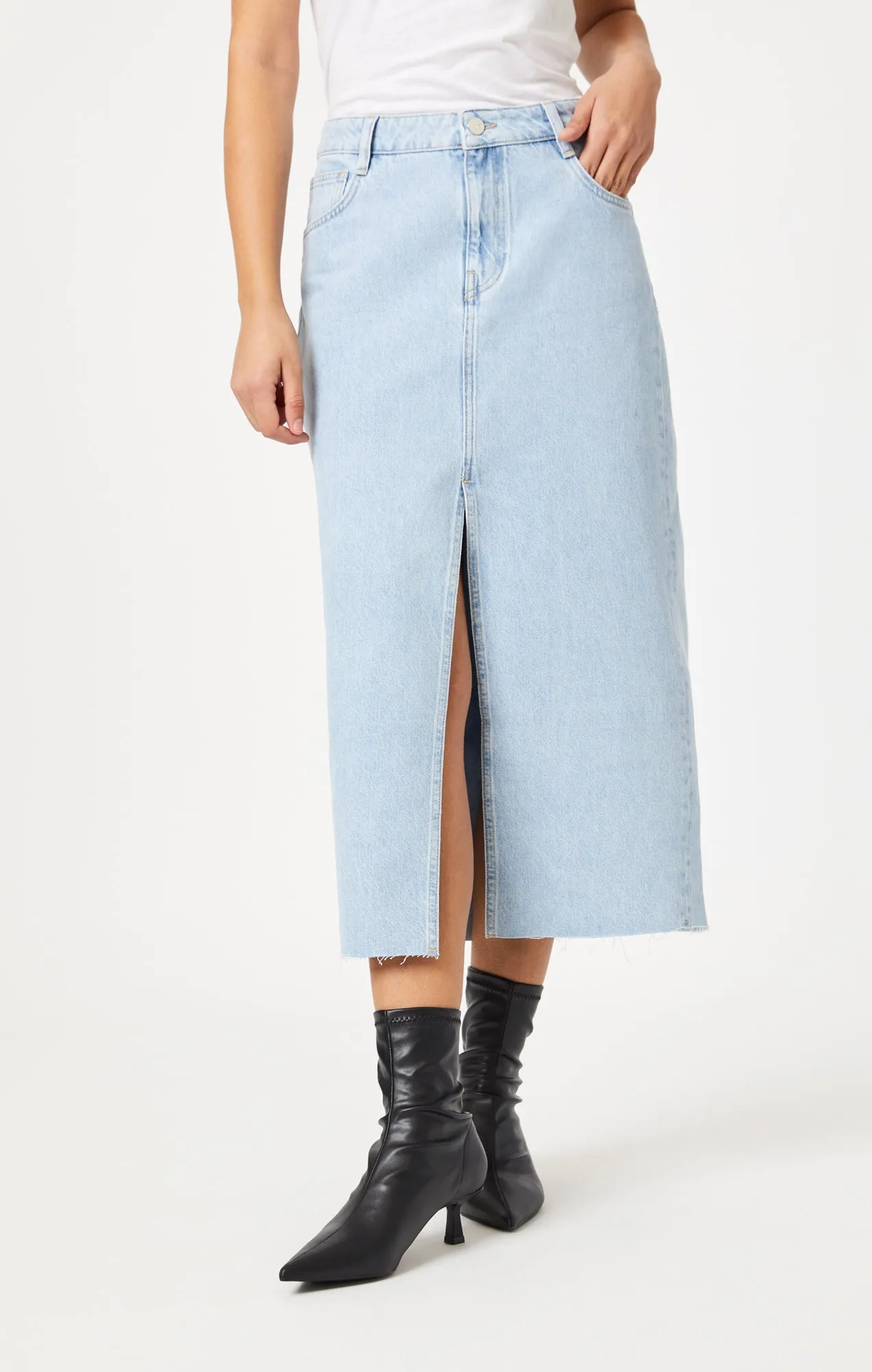 MARIN SKIRT IN BLEACHED DENIM sold by Mavi product image thumbnail 3