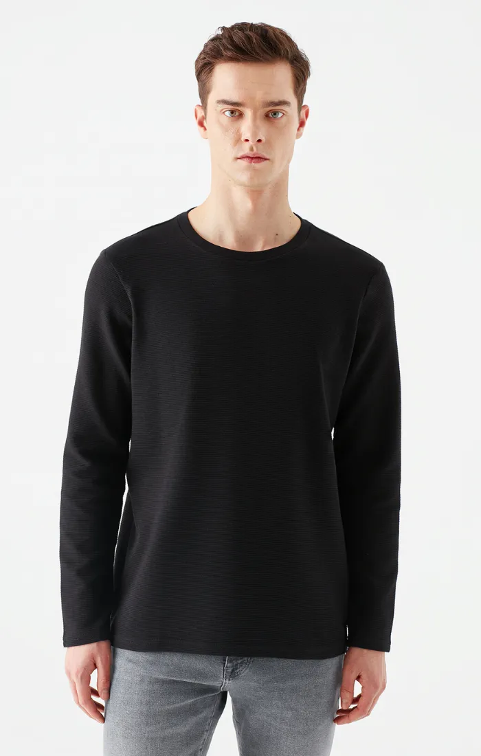 MEN'S LONG SLEEVE T-SHIRT IN BLACK sold by Mavi product image thumbnail 5