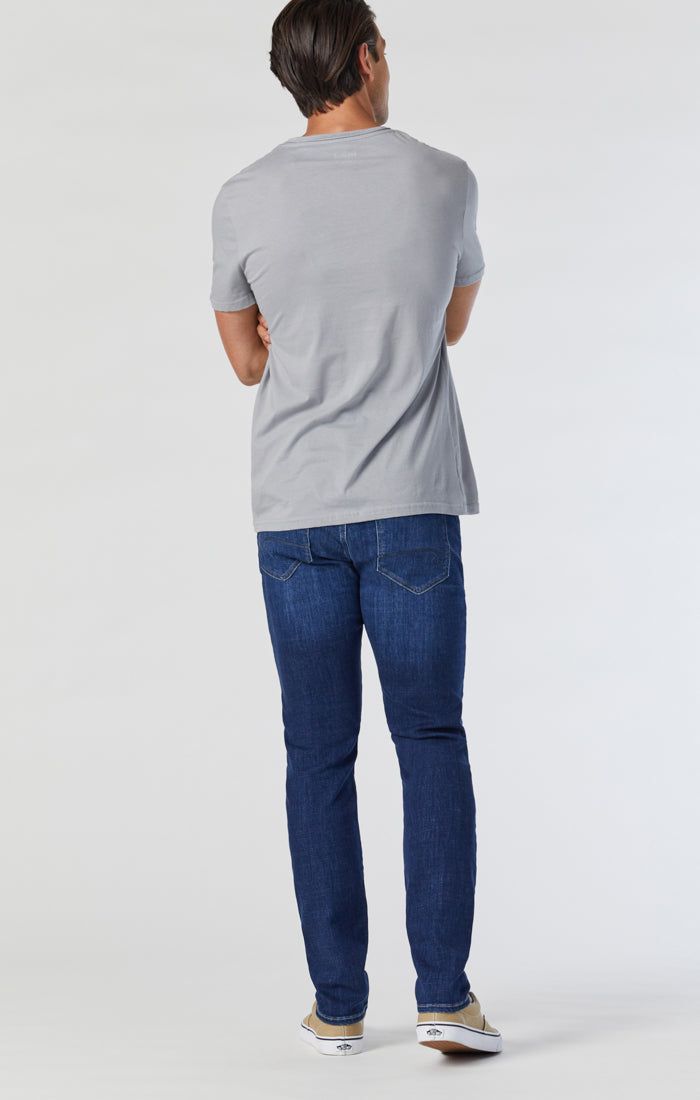 JAKE SLIM LEG JEANS IN DARK BRUSHED FEATHER BLUE sold by Mavi product image thumbnail 5