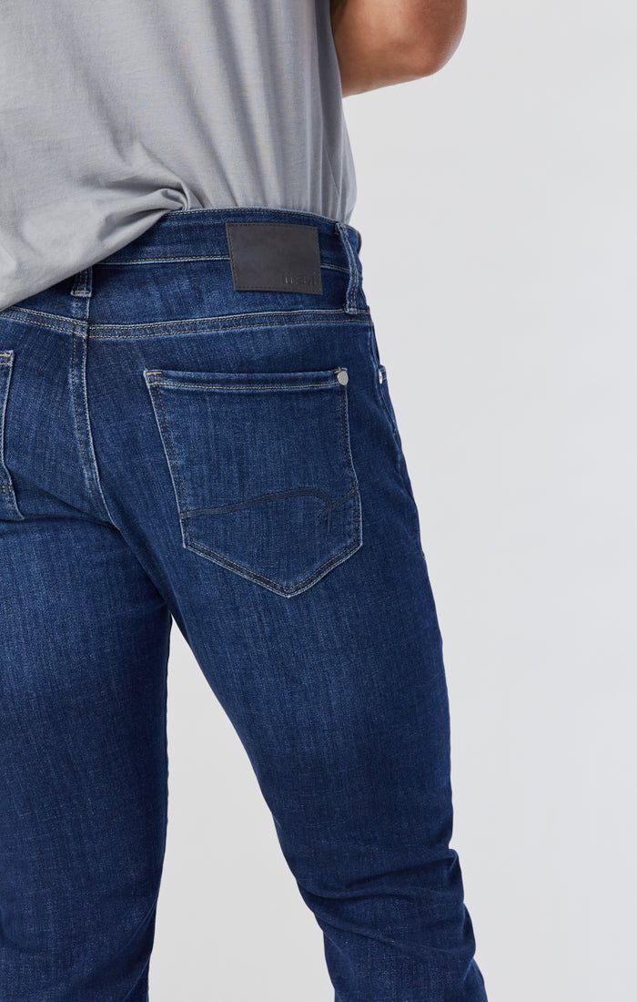 JAKE SLIM LEG JEANS IN DARK BRUSHED FEATHER BLUE sold by Mavi product image thumbnail 4