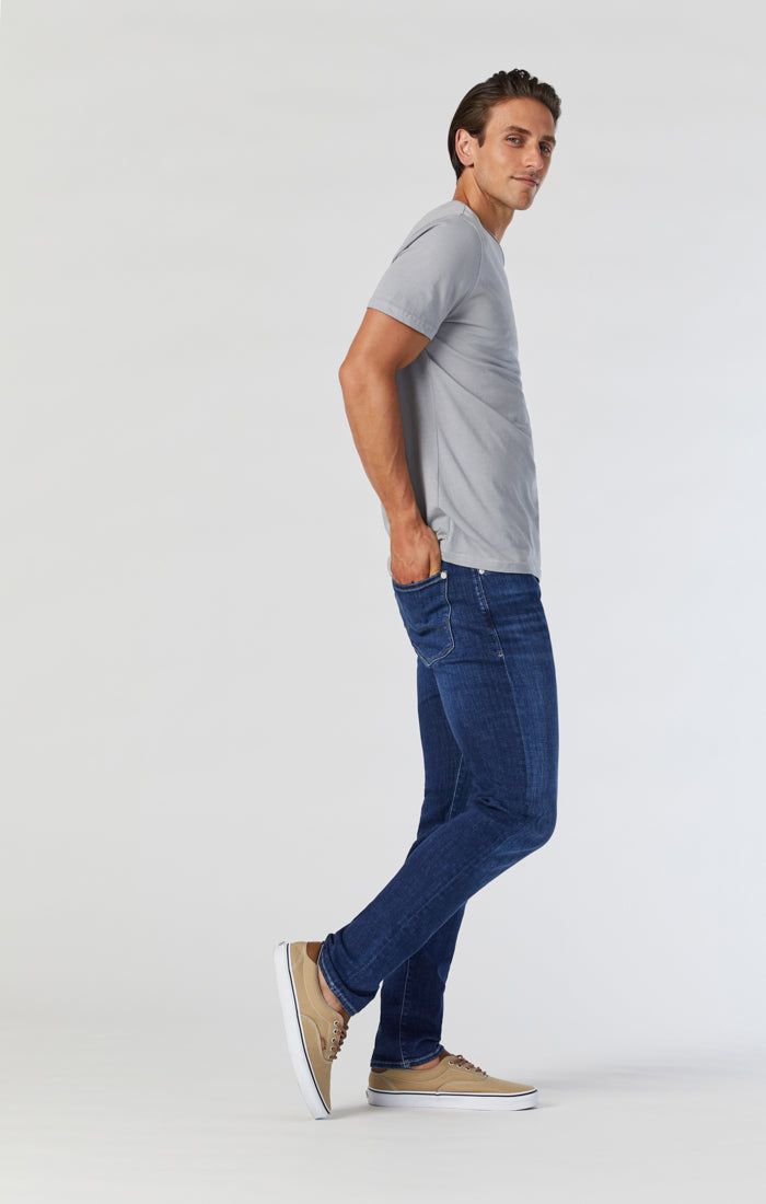 JAKE SLIM LEG JEANS IN DARK BRUSHED FEATHER BLUE sold by Mavi product image thumbnail 2