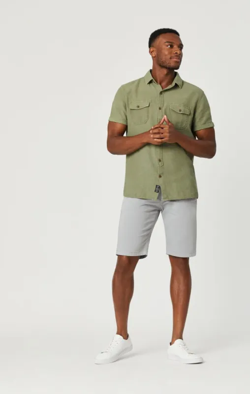 JACOB SHORTS IN QUARRY SUMMER TWILL sold by Mavi