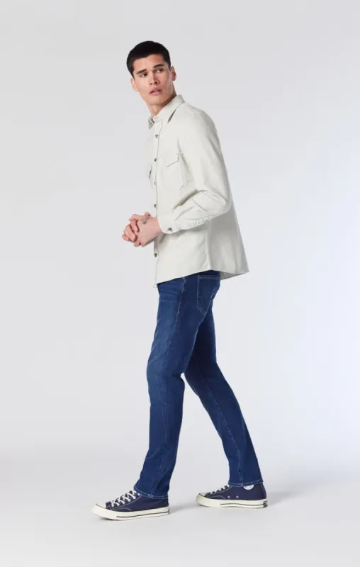 JAKE SLIM LEG JEANS IN DARK BLUE SUPERMOVE sold by Mavi