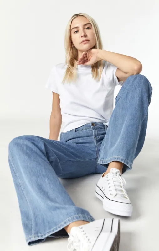 MIRACLE WIDE LEG IN DARK WELL BLUE sold by Mavi