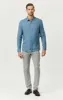 LINEN BUTTON-UP SHIRT IN BLUESTONE sold by Mavi