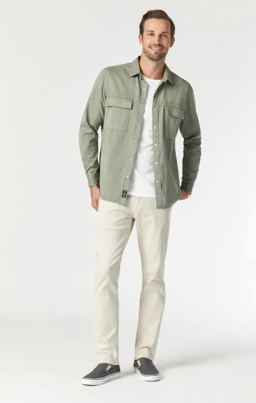 MARCUS SLIM STRAIGHT LEG IN SILVER BIRCH SUPERMOVE sold by Mavi