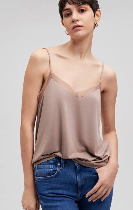 LACE TANK TOP IN FUNGI sold by Mavi