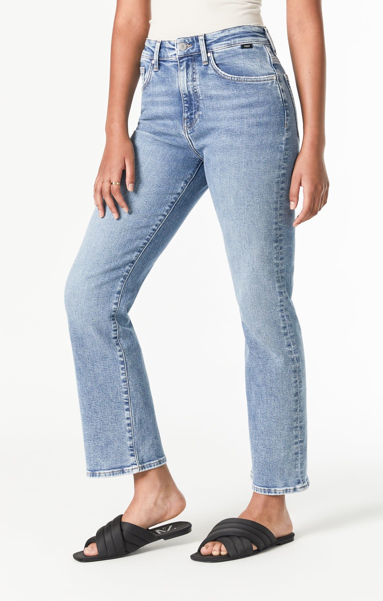 BARCELONA WIDE LEG IN LIGHT BRUSHED RECYCLE BLUE sold by Mavi product image thumbnail 4