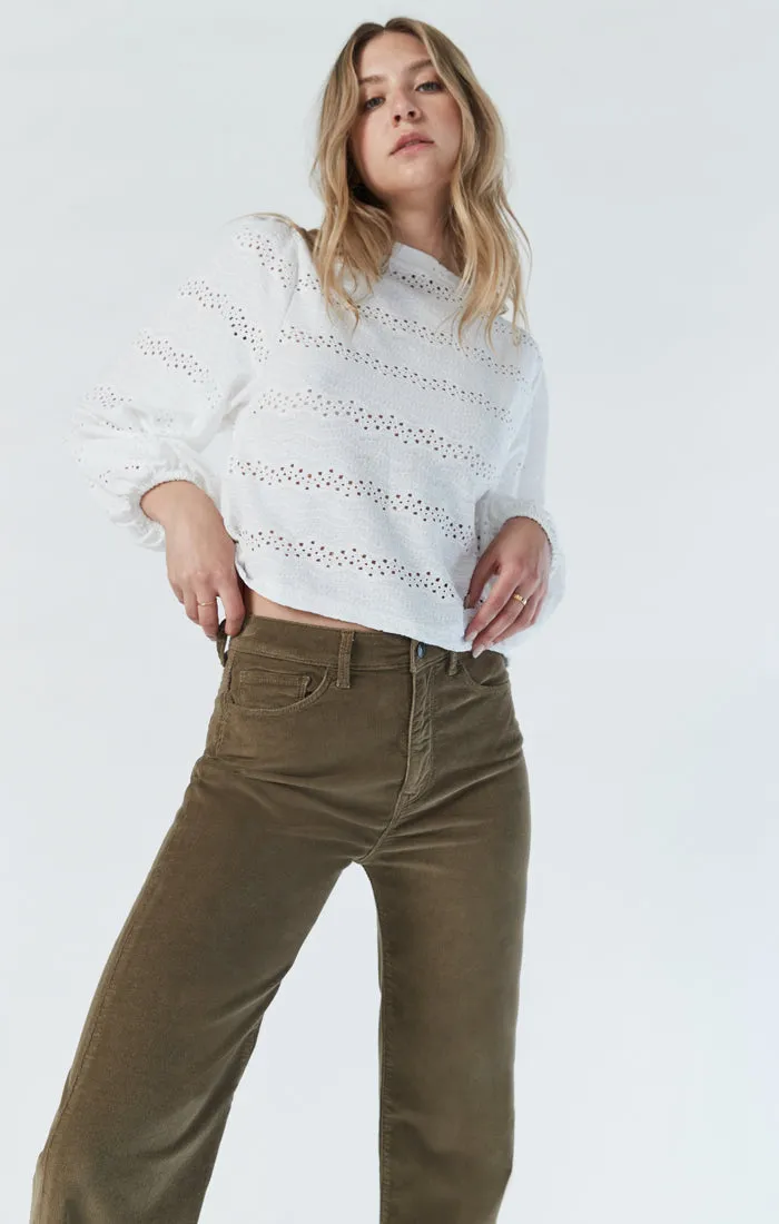 VICTORIA WIDE LEG PANT IN MILITARY CORD sold by Mavi product image thumbnail 4