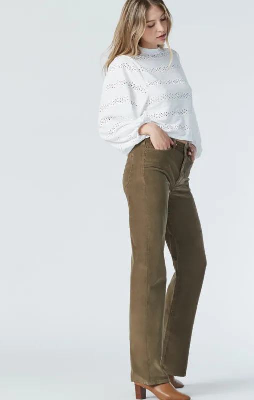 VICTORIA WIDE LEG PANT IN MILITARY CORD sold by Mavi
