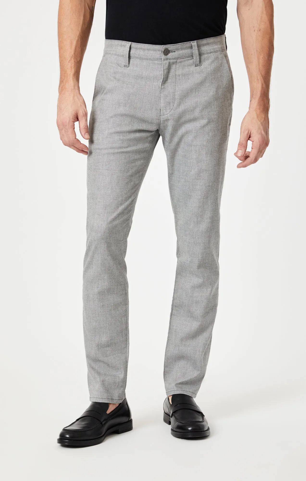 MILTON SLIM STRAIGHT CHINO IN DARK GREY LINEN sold by Mavi product image thumbnail 2