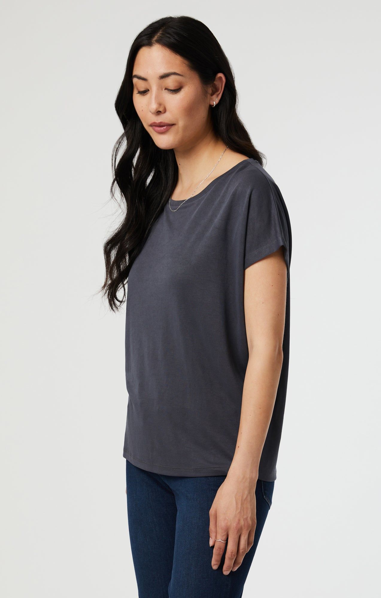 SHORT SLEEVE T-SHIRT IN GRAY BLUE sold by Mavi product image thumbnail 2