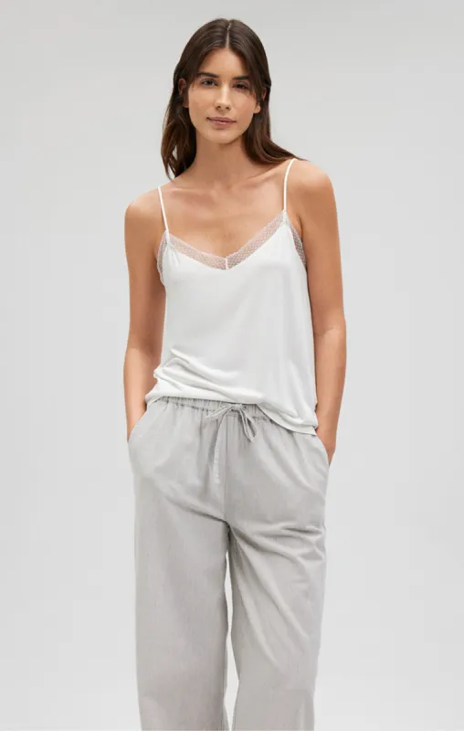 LACE TANK TOP IN ANTIQUE WHITE sold by Mavi