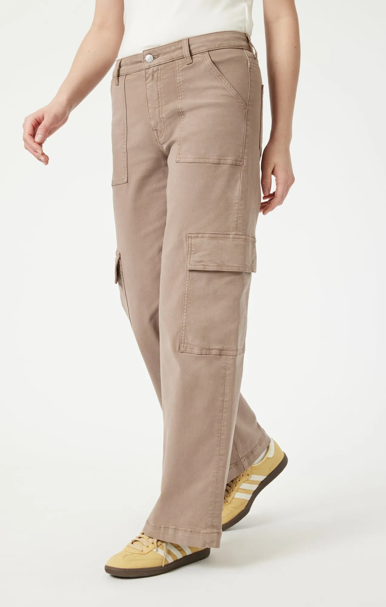 ALVA STRAIGHT CARGO IN CAPPUCCINO LUXE TWILL sold by Mavi product image thumbnail 4