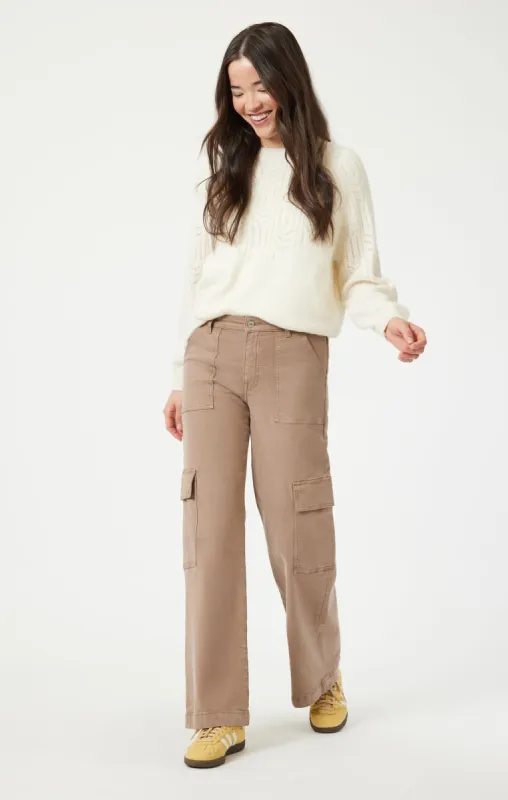 ALVA STRAIGHT CARGO IN CAPPUCCINO LUXE TWILL sold by Mavi