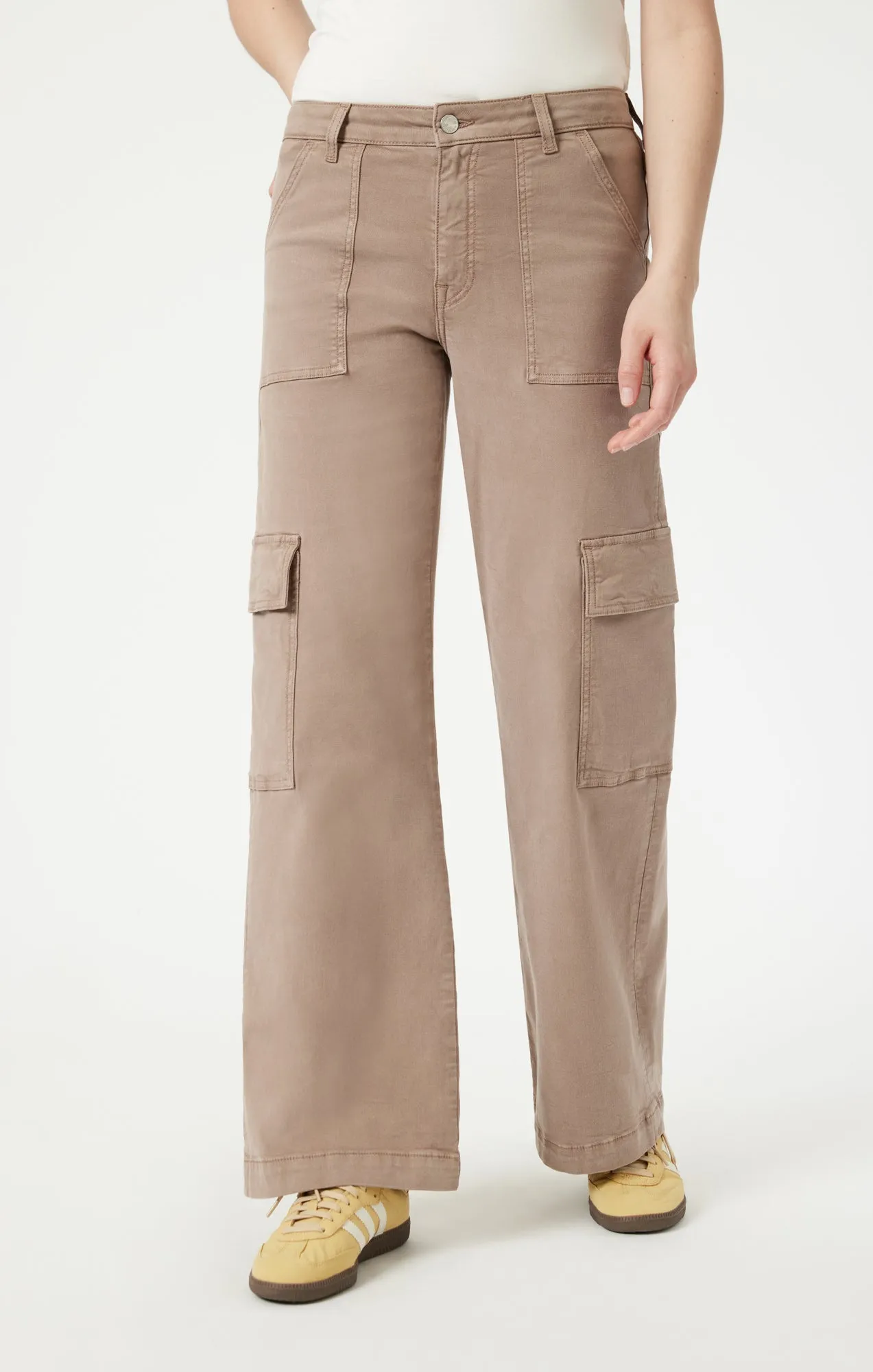 ALVA STRAIGHT CARGO IN CAPPUCCINO LUXE TWILL sold by Mavi product image thumbnail 3