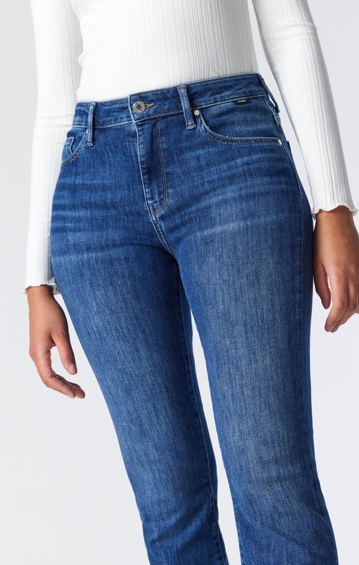 KENDRA STRAIGHT LEG JEANS IN DARK BRUSHED FEATHER BLUE sold by Mavi product image thumbnail 3