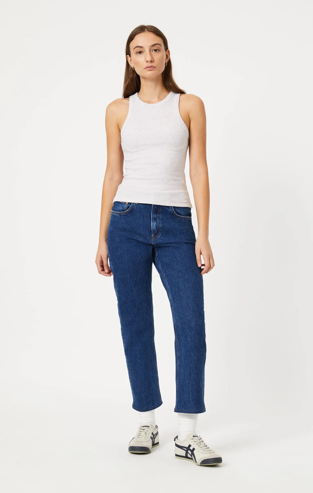 RACER BACK TANK TOP IN OATMEAL sold by Mavi product image thumbnail 4