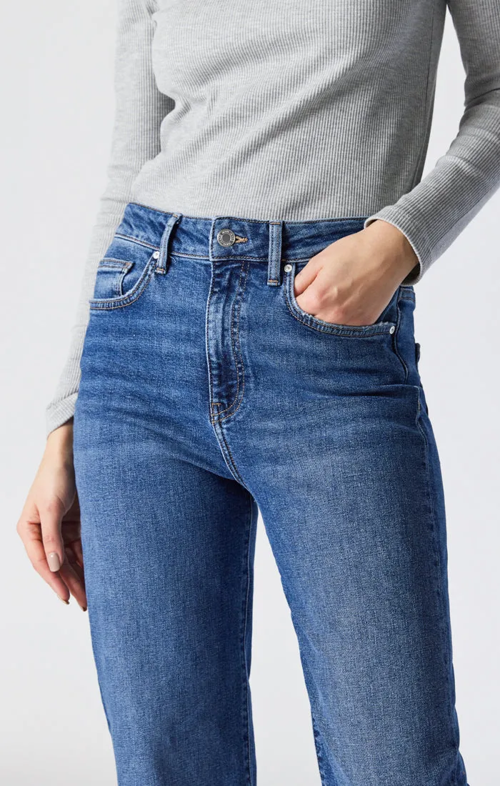 VICTORIA WIDE LEG JEANS IN DARK BRUSHED RECYCLE BLUE sold by Mavi product image thumbnail 3