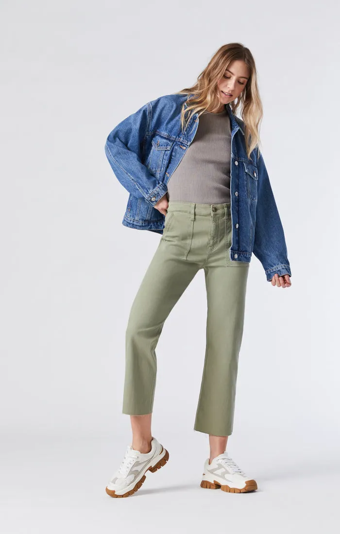 SHELIA FRONT POCKET STRAIGHT IN OLIVE TWILL sold by Mavi product image thumbnail 5