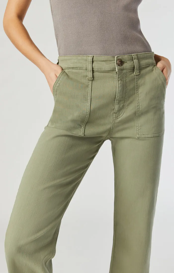 SHELIA FRONT POCKET STRAIGHT IN OLIVE TWILL sold by Mavi product image thumbnail 3