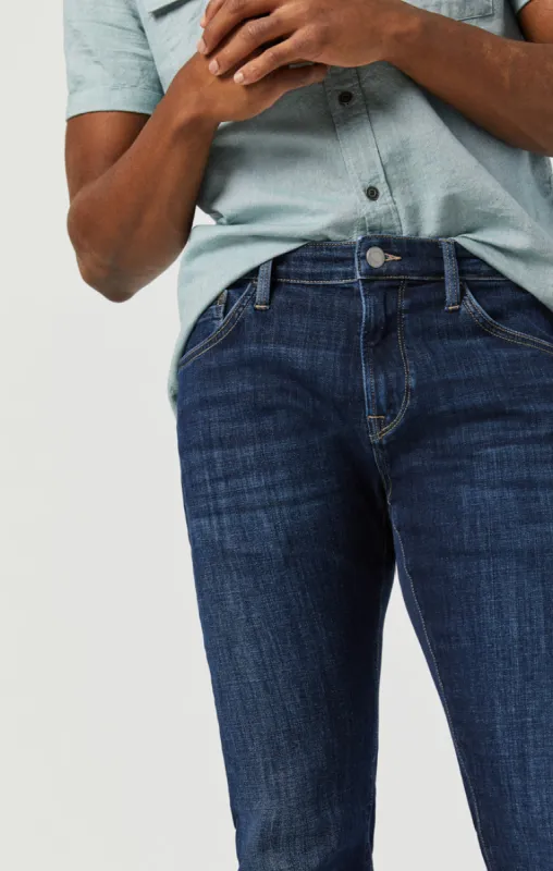 MARCUS SLIM STRAIGHT LEG JEANS IN DEEP FEATHER BLUE sold by Mavi