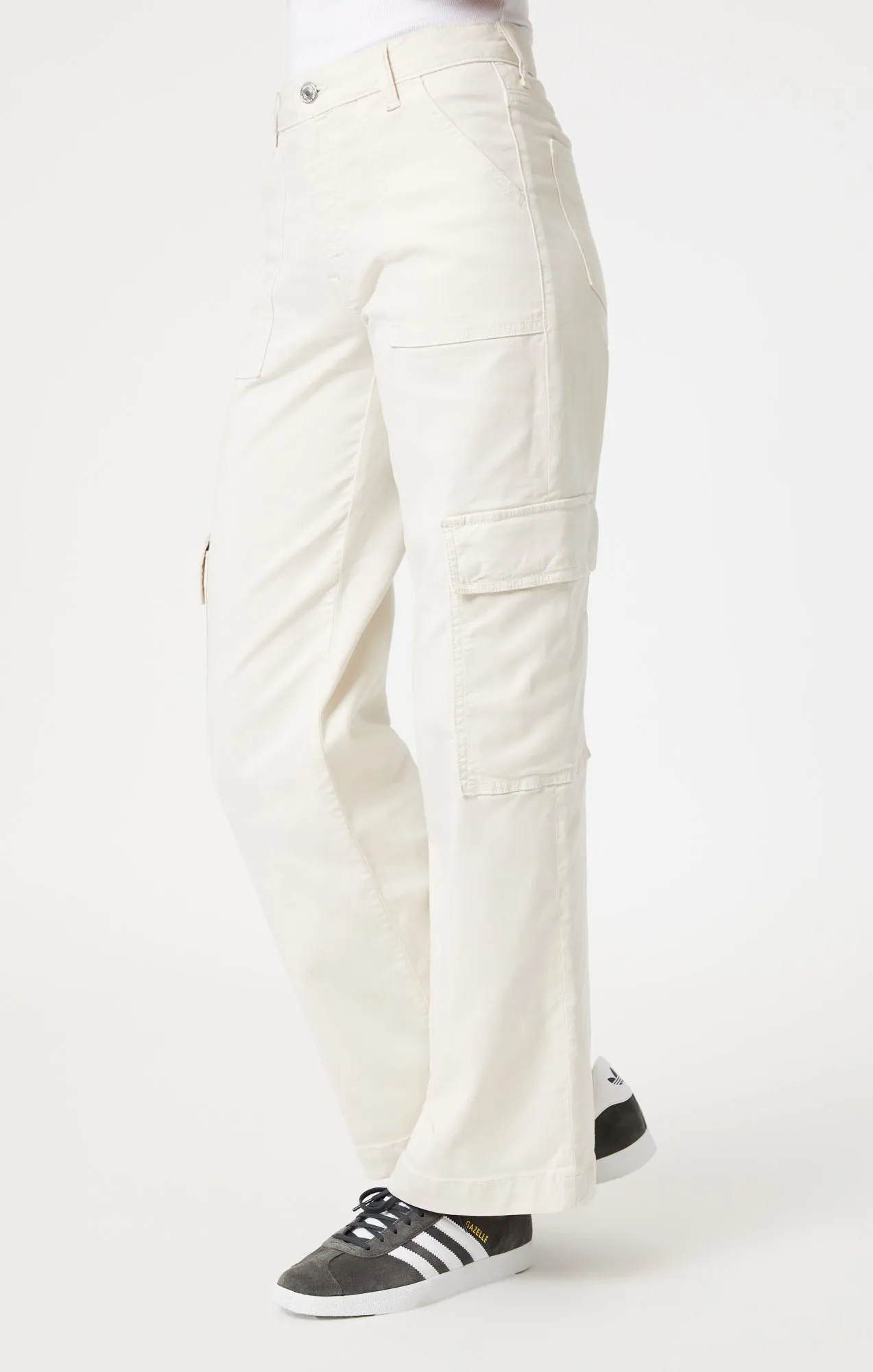 ALVA STRAIGHT CARGO IN OFF WHITE LUXE TWILL sold by Mavi product image thumbnail 4