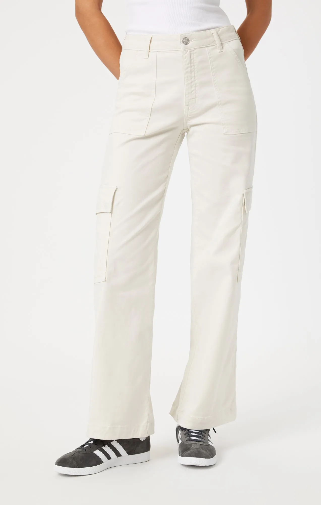 ALVA STRAIGHT CARGO IN OFF WHITE LUXE TWILL sold by Mavi product image thumbnail 3