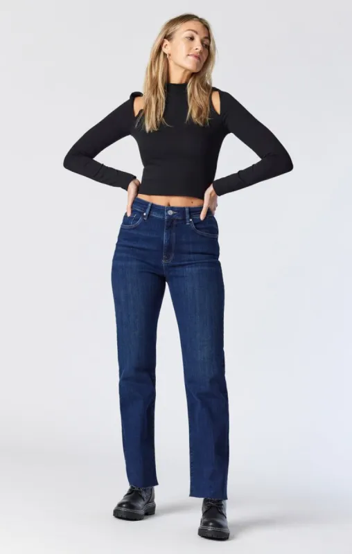 BARCELONA WIDE LEG IN DEEP BRUSHED ORGANIC BLUE sold by Mavi
