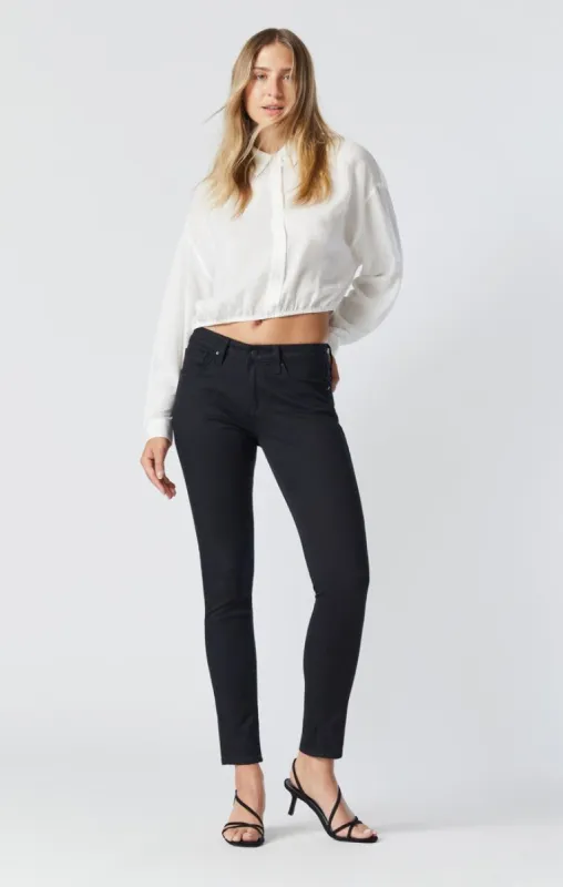 ALEXA SKINNY JEANS IN BLACK TRIBECA sold by Mavi