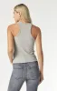 RACER BACK TANK TOP IN GREY NATURAL DYE sold by Mavi