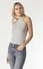 RACER BACK TANK TOP IN GREY NATURAL DYE sold by Mavi