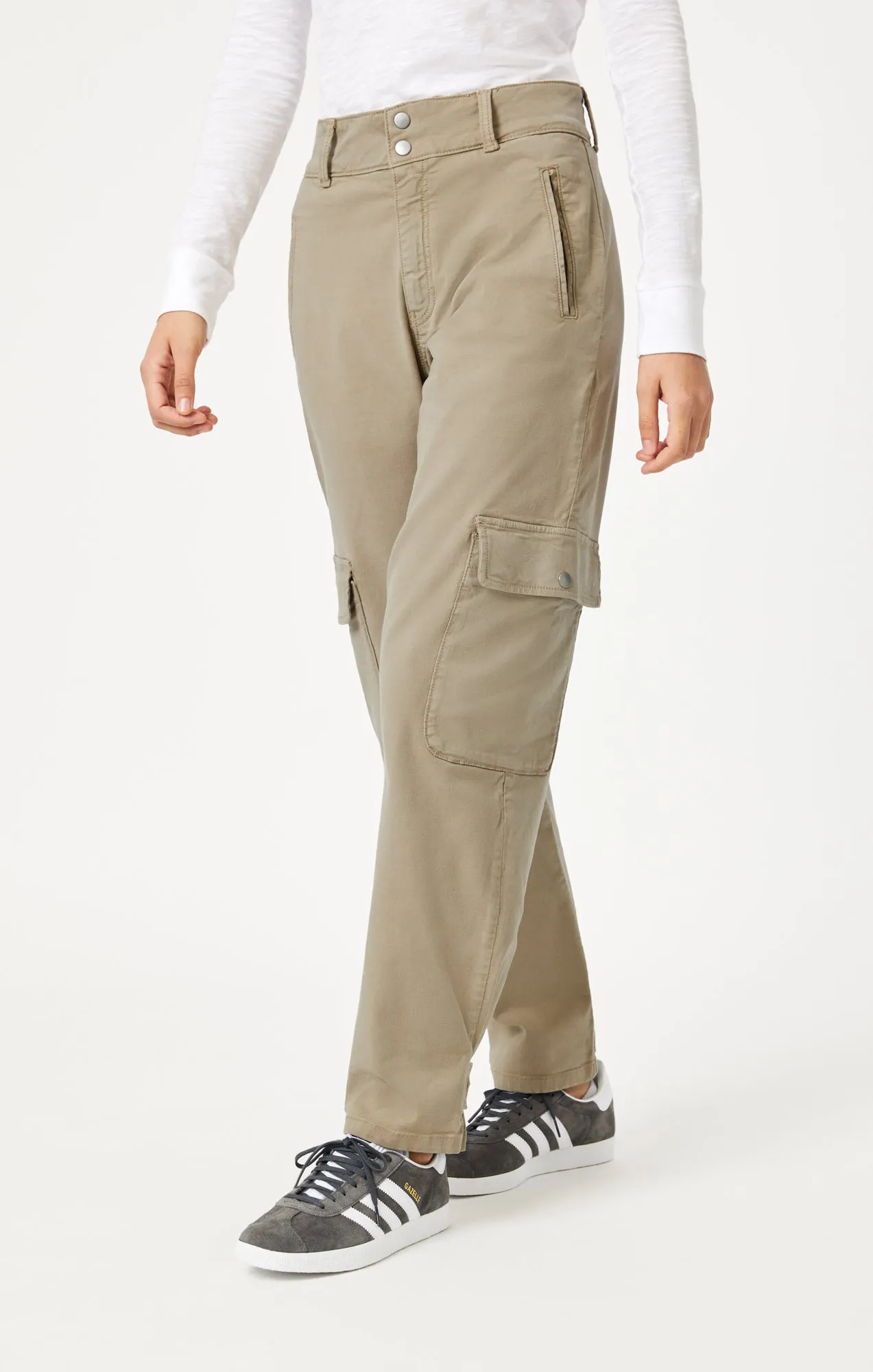 ELSIE CARGO PANTS IN CHINCHILLA LUXE TWILL sold by Mavi product image thumbnail 4