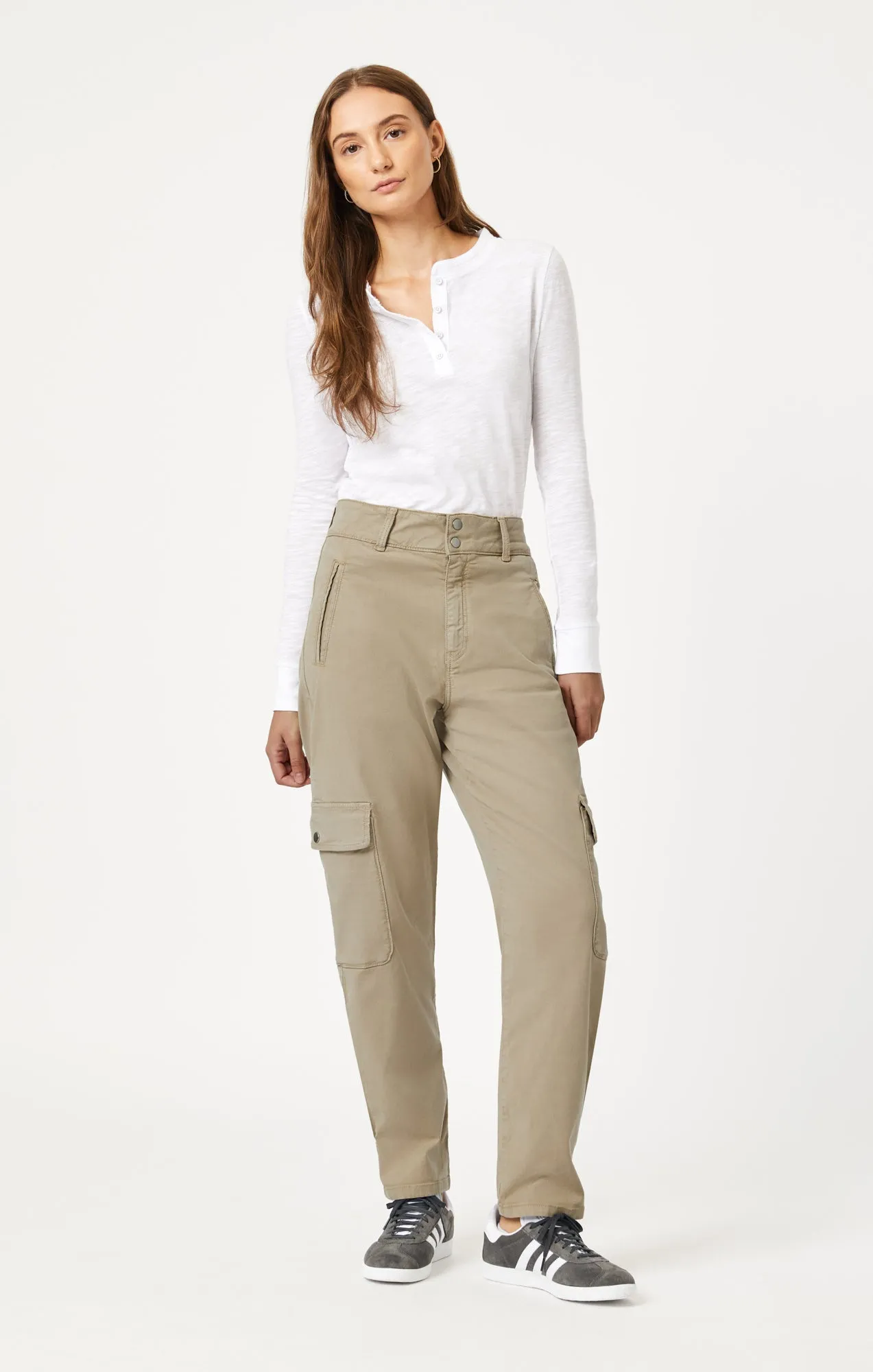 ELSIE CARGO PANTS IN CHINCHILLA LUXE TWILL sold by Mavi product image thumbnail 2