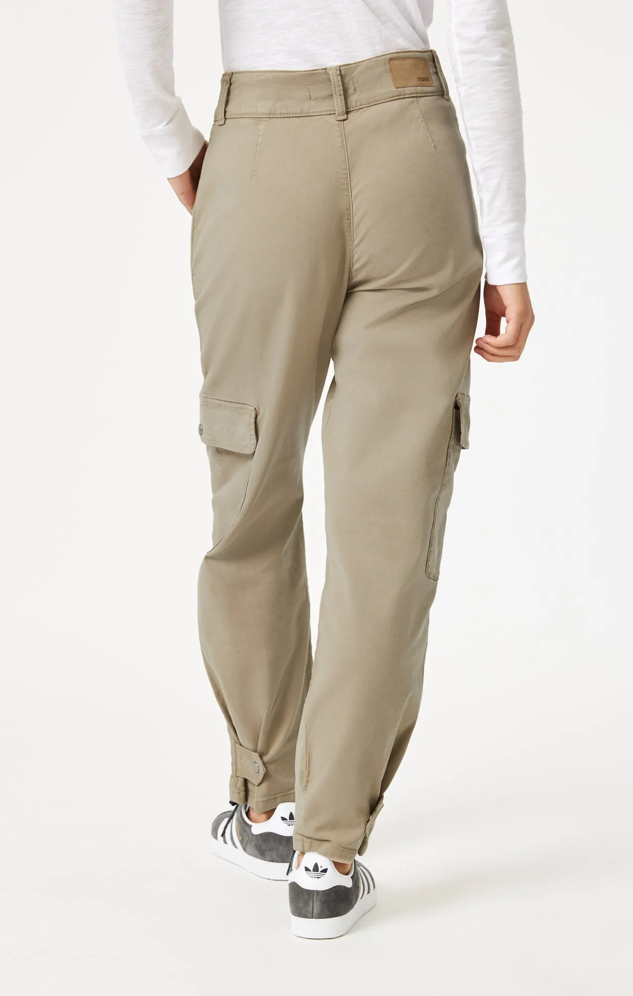 ELSIE CARGO PANTS IN CHINCHILLA LUXE TWILL sold by Mavi product image thumbnail 5