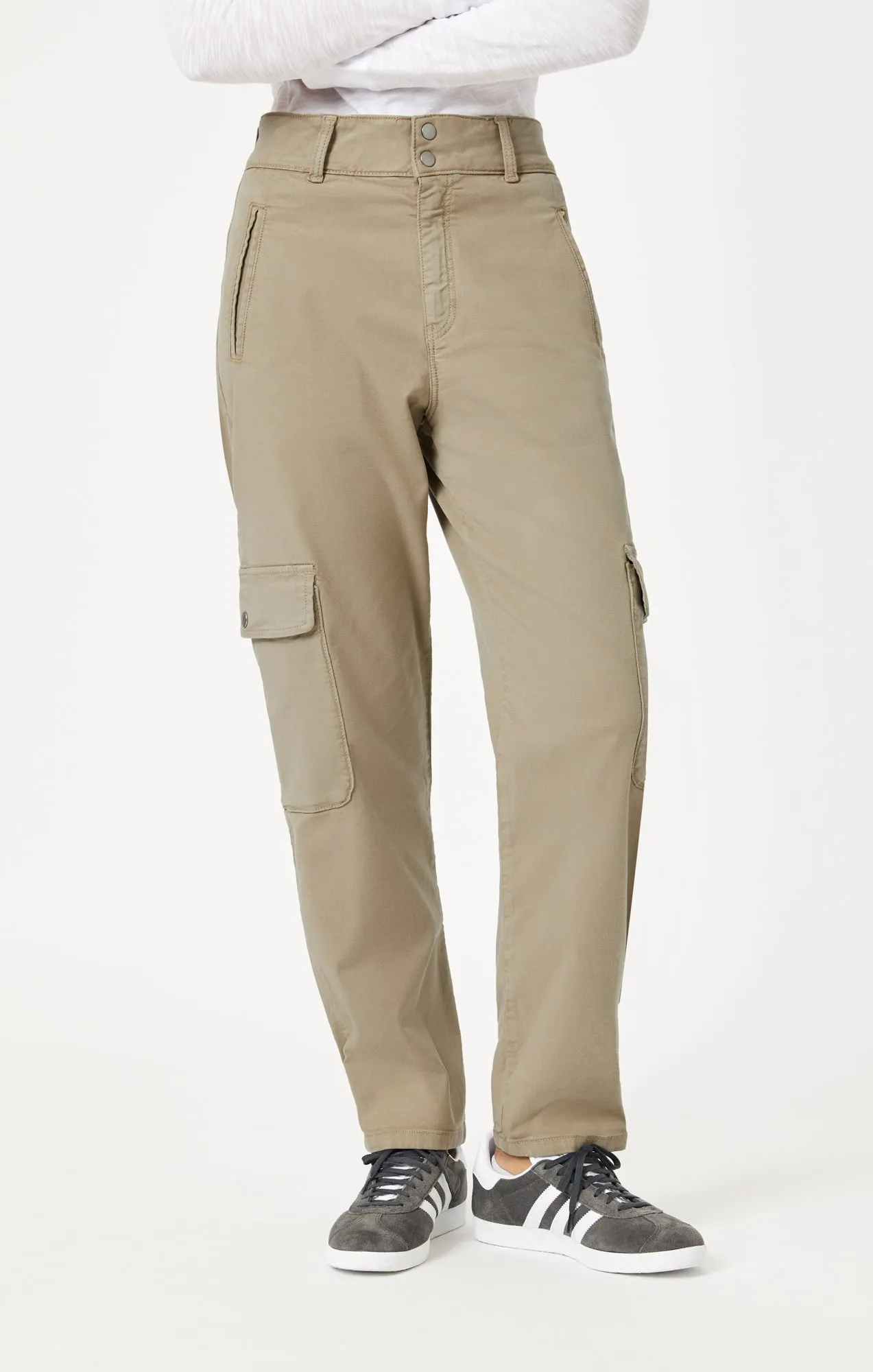 ELSIE CARGO PANTS IN CHINCHILLA LUXE TWILL sold by Mavi product image thumbnail 3