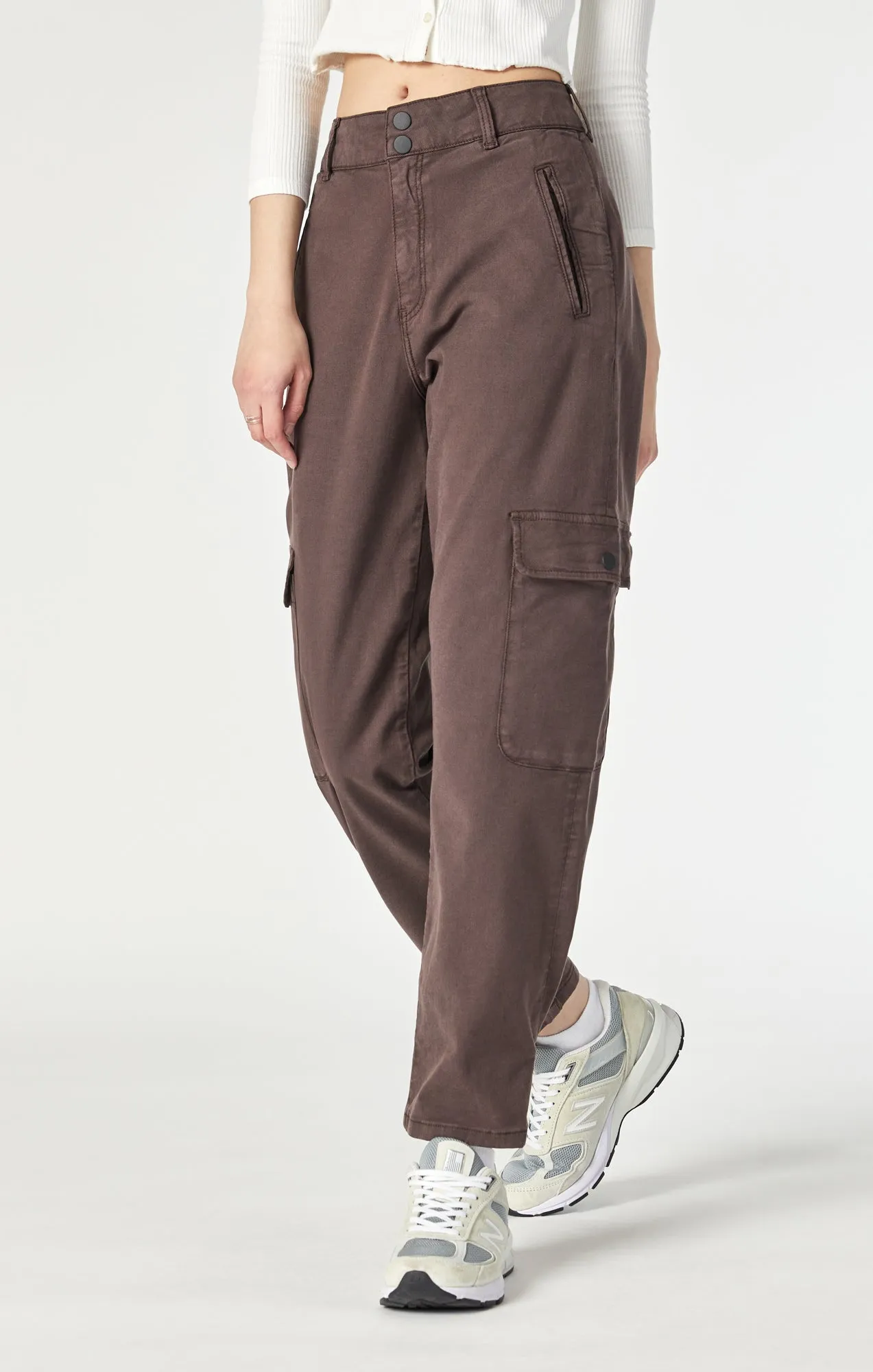 ELSIE CARGO PANTS IN JAVA LUXE TWILL sold by Mavi product image thumbnail 3