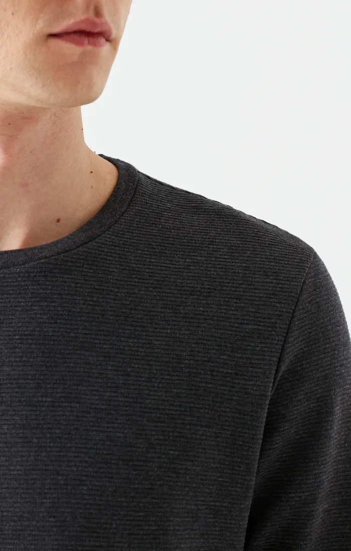 MEN'S LONG SLEEVE T-SHIRT IN ANTHRACITE MELANGE sold by Mavi product image thumbnail 3