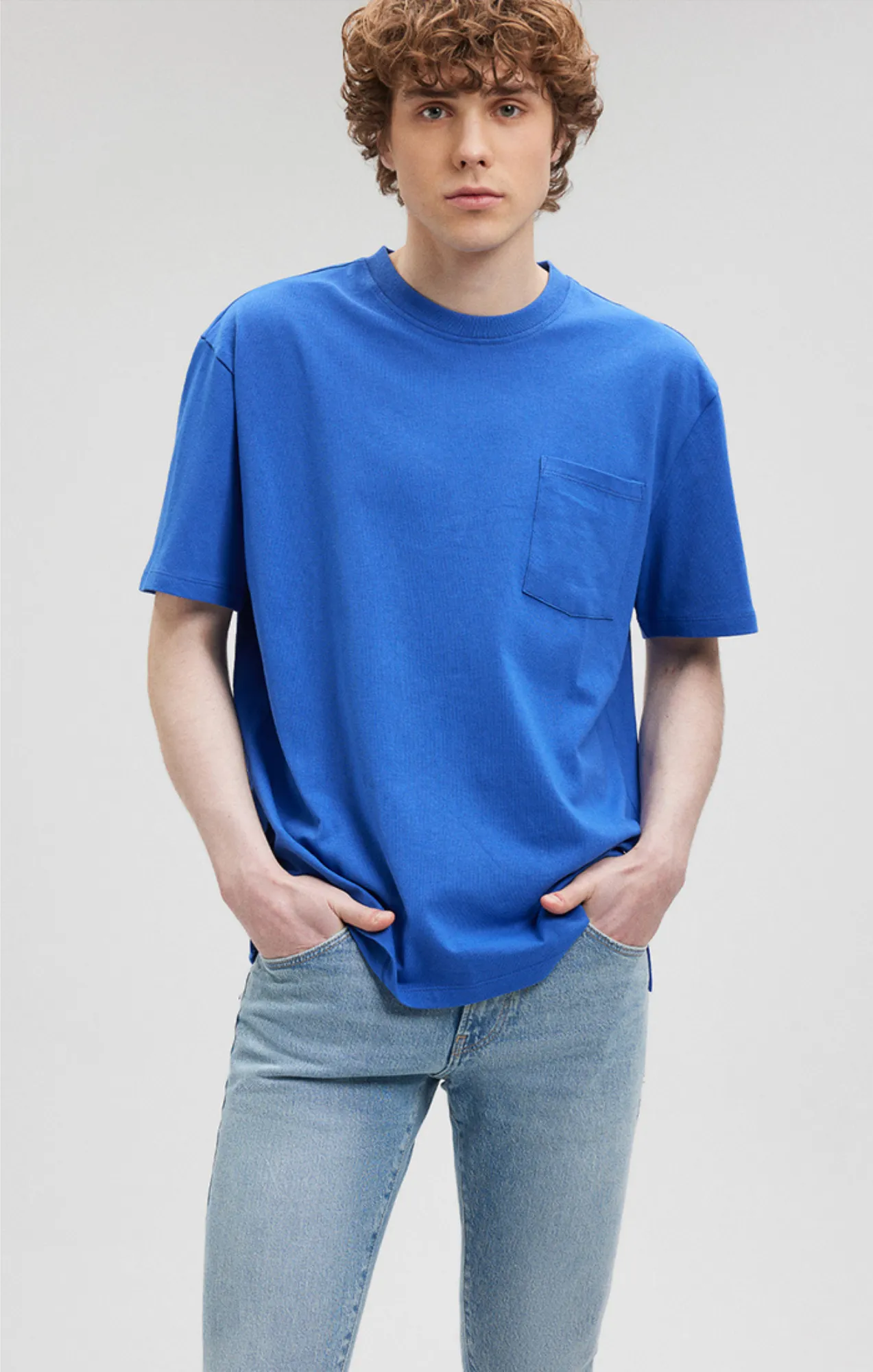 POCKET T-SHIRT IN NEBULAS BLUE sold by Mavi