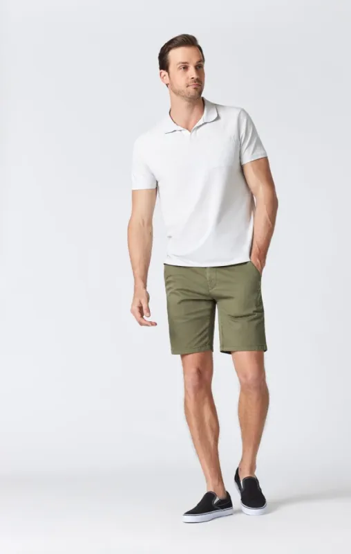 JACOB SHORTS IN OLIVINE TWILL sold by Mavi