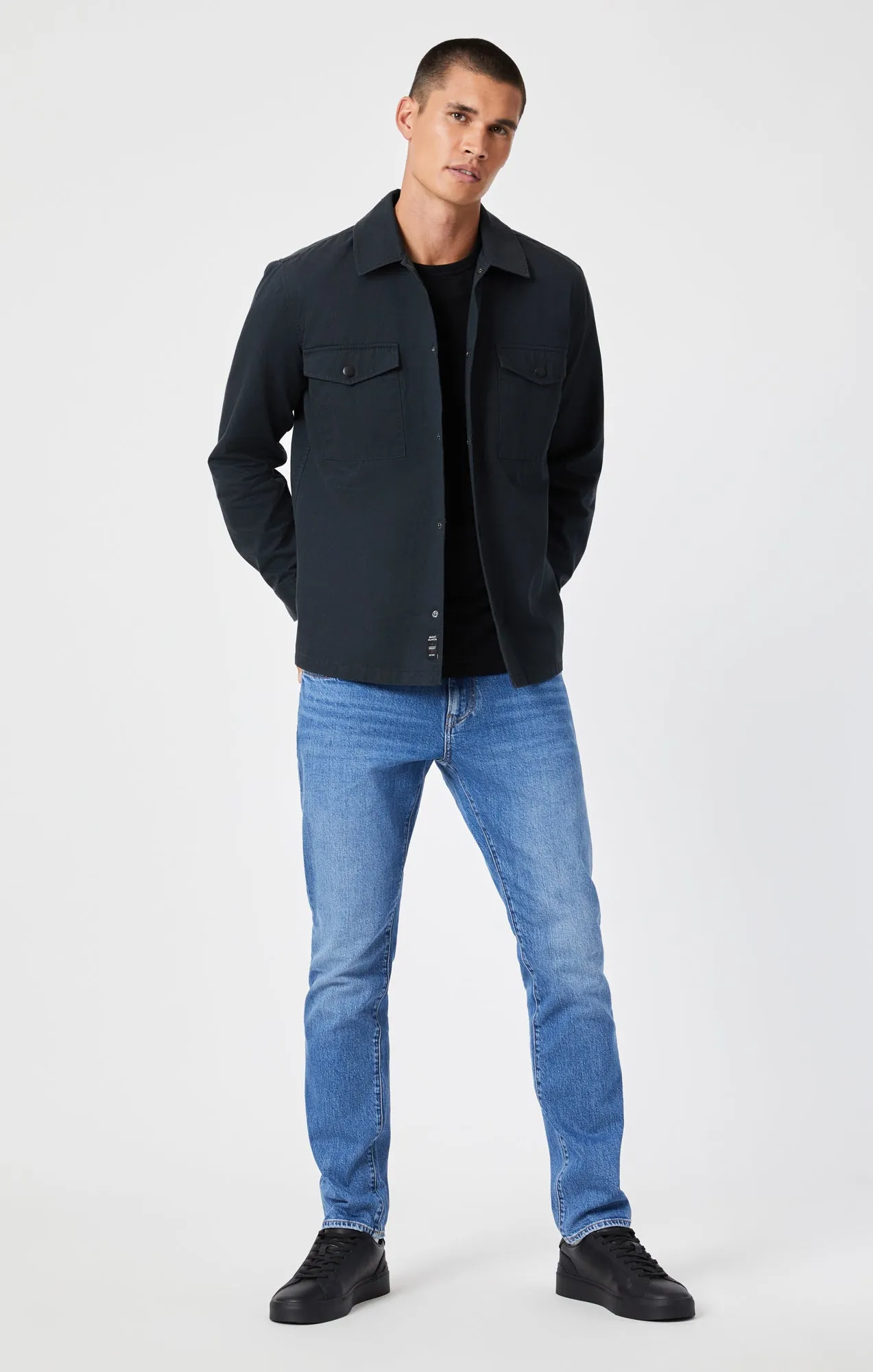 DOUBLE POCKET OVERSHIRT IN PIRATE BLACK sold by Mavi product image thumbnail 4