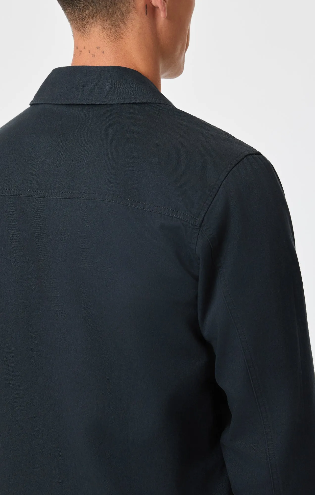 DOUBLE POCKET OVERSHIRT IN PIRATE BLACK sold by Mavi product image thumbnail 5