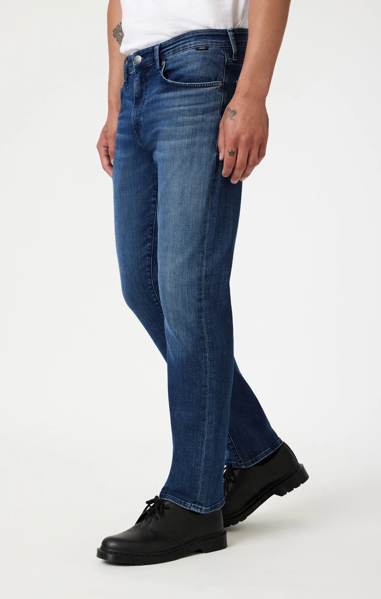 ZACH STRAIGHT LEG IN DARK BRUSHED NASHVILLE sold by Mavi product image thumbnail 4